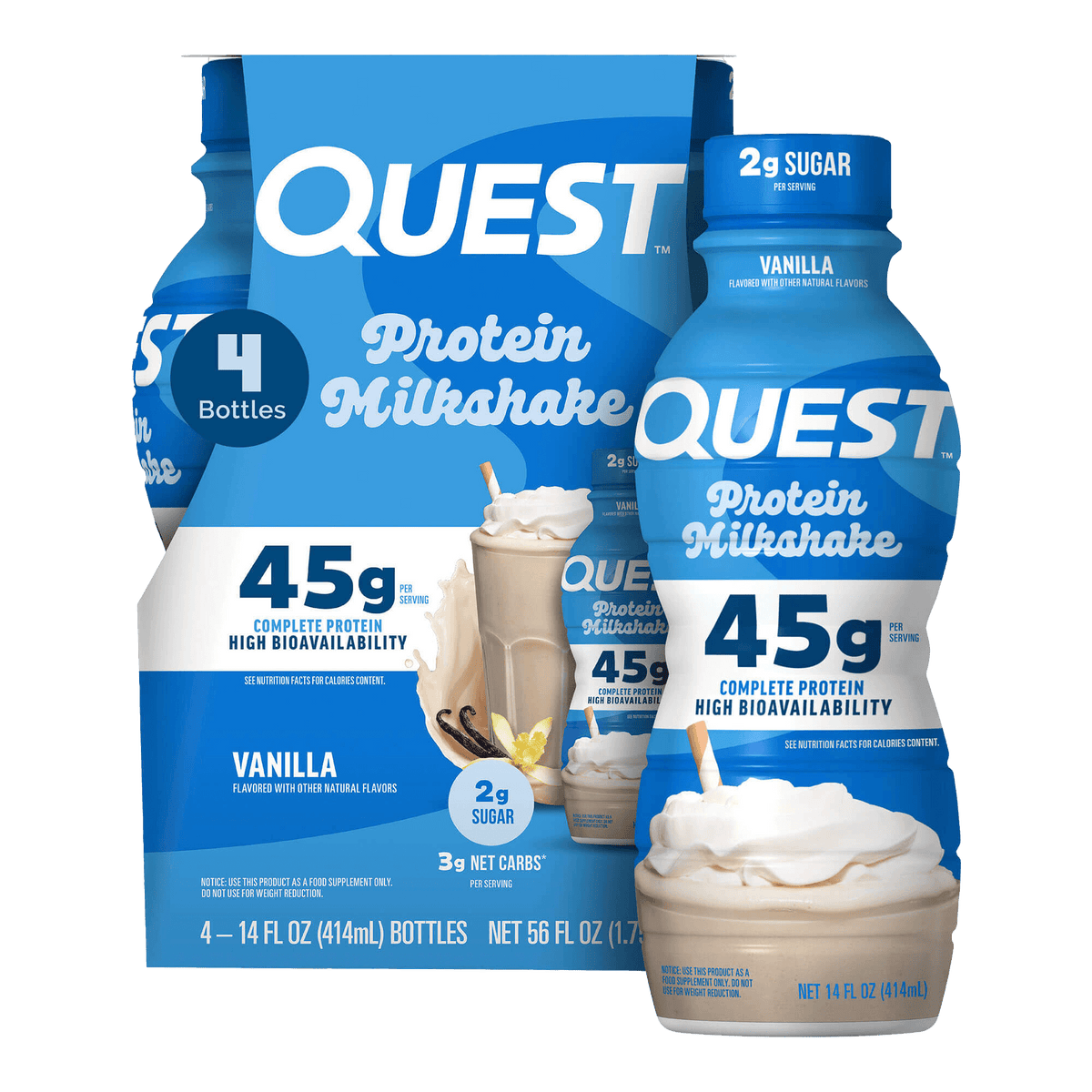 Vanilla 45g Protein Milkshake H8