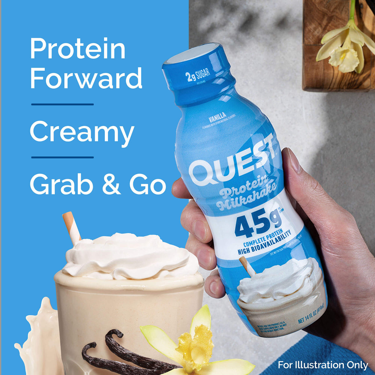 Vanilla 45g Protein Milkshake H8