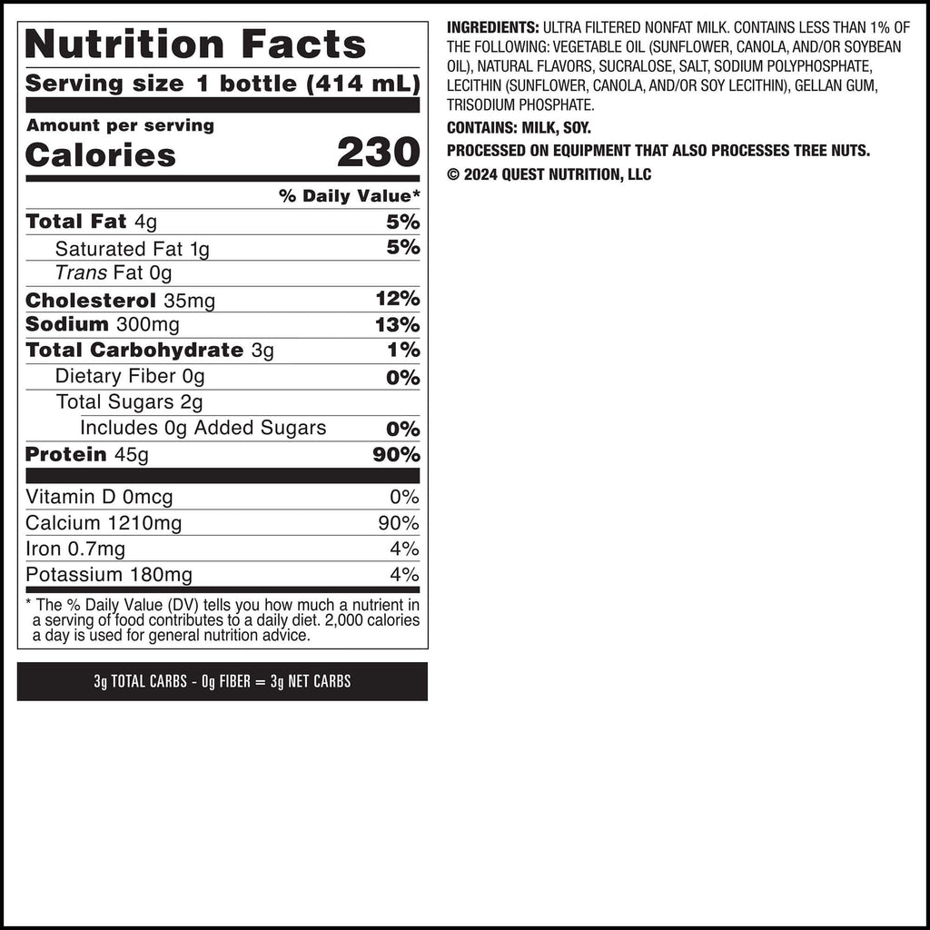 Vanilla 45g Protein Milkshake H8